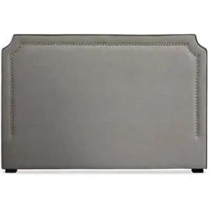 Tête de lit Milana 180cm Tissu Taupe - MENZZO - Vintage - Classique Romantique - Bois / Tissu pas cher