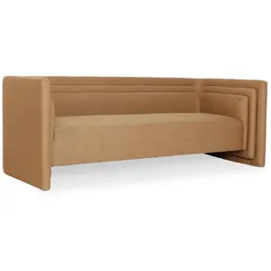 MENZZO Canapé 3 Places Design "Cubia" 230cm Taupe pas cher
