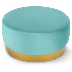 Pouf Gris Sinan Velours Gris Atmosphera Créateur D'intérieur - Gris - Pouf