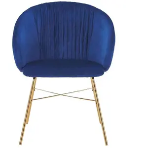 Comparateur de prix : Chaise - COTECOSY - Smart Velours Bleu - Contemporain - Design - Lot de 4