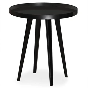 Comparateur de prix : 3S. x Home Table d'appoint ronde à rebord Bipolart Métal Noir