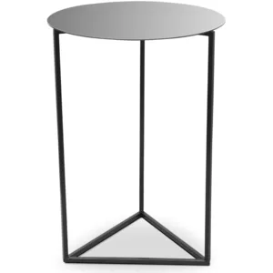 Comparateur de prix : MENZZO Table d'appoint Oliana Miroir et Métal Noir