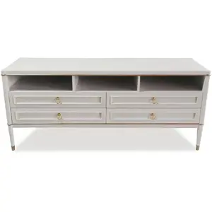 Meuble Tv 4 Tiroirs "marinela" 150cm Naturel - Paris Prix Beige pas cher