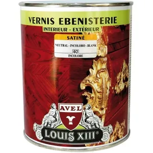 Comparateur de prix : Avel Vernis bois satiné - LOUIS III - 1 L - Intérieur/Extérieur - Résines polyuréthanes