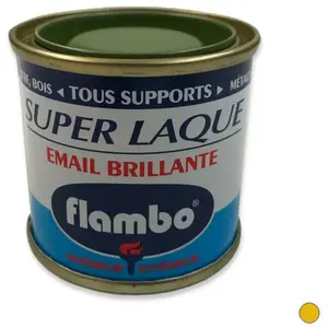 Saphir Peinture Super Laque Brillante FLAMBO, 50 ml JAUNE CANARI pas cher