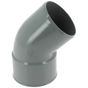 NICOLL Coude 45° PVC évacuation Mâle Femelle Ø80