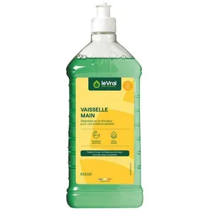 LEVRAI LE VRAI Liquide vaisselle ultra-dégraissant HACCP Le Vrai 1 L pas cher