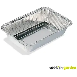 Comparateur de prix : Cook'in Garden - Lot de 5 petites barquettes aluminium pour barbecue