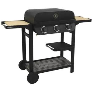 Comparateur de prix : Cook'in garden - barbecue à gaz sur pied 3 feux 8.4kw - am083t TU