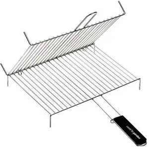 Comparateur de prix : Sylvania COOK IN GARDEN Grille à pieds double 40x30cm 1 poignée soft touch