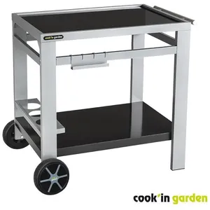 Comparateur de prix : Cook'in garden - chariot pour plancha gris - wt012t TU