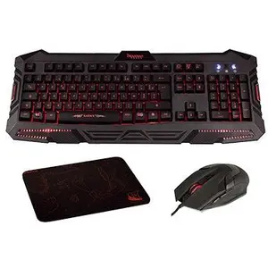 Comparateur de prix : Pack 3 en 1 Konix Drakkar PK-30 : Clavier + Souris + Tapis de souris