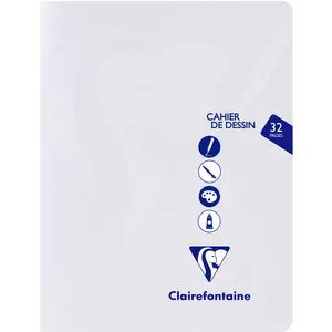 Clairefontaine 303780C - Un cahier piqué Dessin Mimesys 32 pages 17X22...