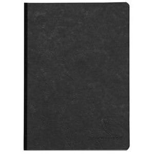 Clairefontaine Carnet brochure Age Bag A5 avec 192 pages uni 14,8 x 21 cm Noir