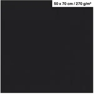 Clairefontaine Feuille Maya - Noir - 270 g - 50x70cm pas cher