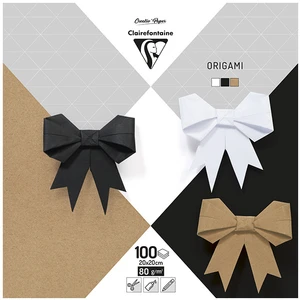 Comparateur de prix : Clairefontaine Papier origami Teintes neutres 20 x 20 cm 100 feuilles