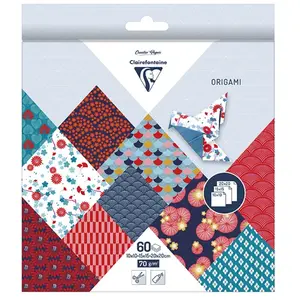 Comparateur de prix : Clairefontaine - Pochette 60 Feuilles Origami 3 Formats - Hanayo