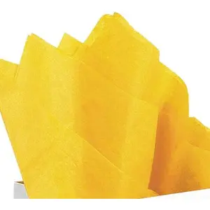Maildor Papier Soie - 8 feuilles - Jaune - 0,75 x 0,50 m
