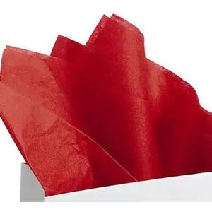 Maildor - Papier De Soie 50x75 Rouge - Sachet De 8