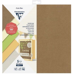Comparateur de prix : Clairefontaine Papier Uni 210 g 30,5 x 30,5 cm 5 pcs