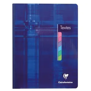 1 cahier de textes - 17 x 22 cm - Clairefontaine - Coloris assortis