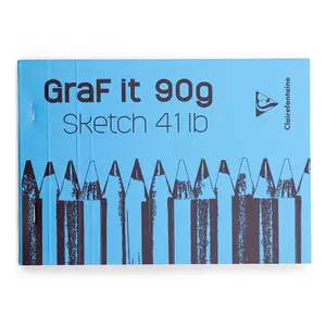 Comparateur de prix : Bloc de croquis Clairefontaine Graf It A4, 80 pages microperforées