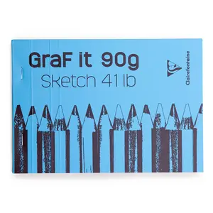 Bloc de croquis Clairefontaine Graf It A5, 80 pages microperforées