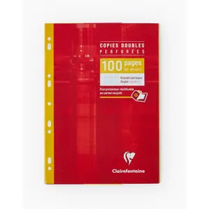 Comparateur de prix : Clairefontaine Copies doubles perforées, A4, séyès