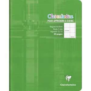 Clairefontaine Cahier d'apprentisage de l'écriture 17x22 32 pa 
