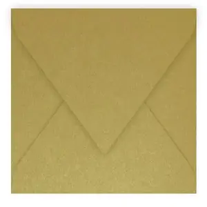 Comparateur de prix : ClaireFontaine Clairefontaine Enveloppe 120g 165x165 Or Pqt 20