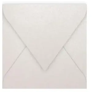 Comparateur de prix : Enveloppe - CLAIREFONTAINE - Pollen - 140x140 mm - Blanc irisé - 120g - paquet de 20