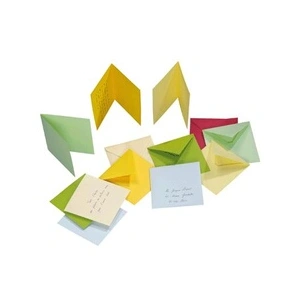 Comparateur de prix : Clairefontaine - Enveloppe Pollen 16x16 120g Vert - Paquet De 20