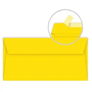 Pack de 20 enveloppes Pollen 90 x 140 mm Jaune pas cher