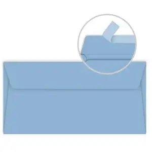 Clairefontaine Pollen - 20 enveloppes rectangulaires 11.4 x 16.2 cm - Bleu lavande
