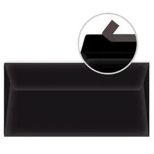 Comparateur de prix : Pollen - 20 enveloppes rectangulaires 11 x 22 cm - Noir