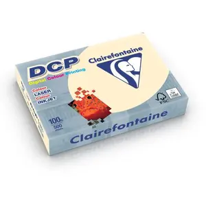 Comparateur de prix : Clairefontaine Ramette de 500 Feuilles de papier DCP A4 100g Ivoire