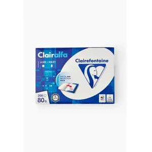Clairefontaine Clairalfa Ramette 200 feuilles papier multifonction A4 80 g extra blanc