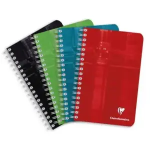 Carnet spirales - CLAIREFONTAINE - petit carreaux 5x5 - 180p - 90g pas cher