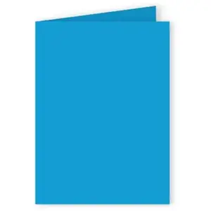Comparateur de prix : Clairefontaine Pollen - 25 cartes doubles rectangulaires 11 x 15.5 cm - Bleu turquoise