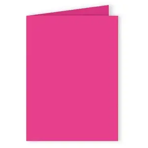 Pollen - 25 cartes doubles rectangulaires 11 x 15.5 cm - Rose fuchsia