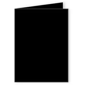 Pollen - 25 cartes doubles rectangulaires 11 x 15.5 cm - Noir