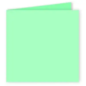 Pollen Carte 210g pliée 160x160 vert jade pqt 25 pas cher