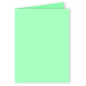 Comparateur de prix : Clairefontaine Pollen - 25 cartes doubles rectangulaires 11 x 15.5 cm - Vert jade