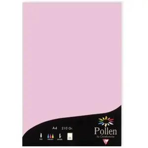 Comparateur de prix : Clairefontaine Pollen - 25 feuilles papier A4 210 g - Rose dragée