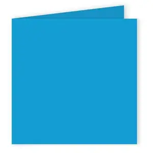 Comparateur de prix : Pollen - 25 cartes doubles carrées 13.5 x 13.5 cm - Bleu turquoise