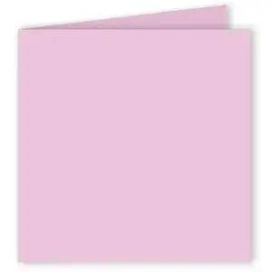 Comparateur de prix : Clairefontaine Pollen - 25 cartes doubles carrées 13.5 x 13.5 cm - Rose dragée