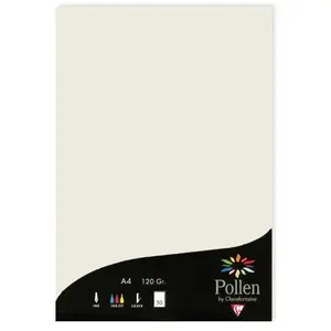 Comparateur de prix : Clairefontaine Pollen - 50 feuilles papier A4 120 g - Gris perle