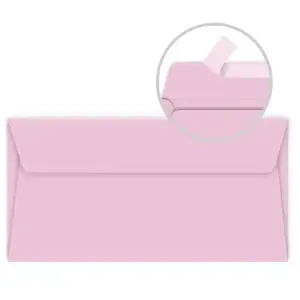 Clairefontaine Pollen - 20 enveloppes rectangulaires 9 x 14 cm - Rose dragée pas cher