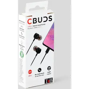 Comparateur de prix : T'nB C-BUDS - Écouteurs avec micro - intra-auriculaire - filaire - USB-C - noir