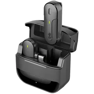 Comparateur de prix : TNB INFLUENCE - Microphone cravate sans fil avec boîtier de charge - noir